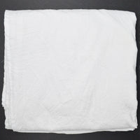 White Crinkle Texture Woven Fabric - 82" x 102"
