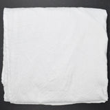 White Crinkle Texture Woven Fabric - 82" x 102"