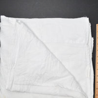 White Crinkle Texture Woven Fabric - 82" x 102"