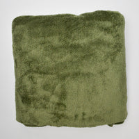 Olive Short Faux Fur Fabric - 54" x 66"