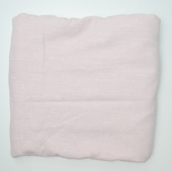 Light Pink + White Slub Thick Woven Fabric - 60" x 132"