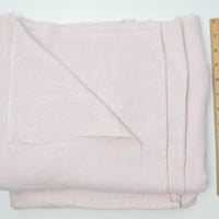Light Pink + White Slub Thick Woven Fabric - 60" x 132"