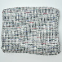 Black, White + Colorful Accents Plaid Thick Silky Woven Fabric - 66" x 100"