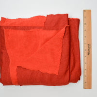 Burnt Orange Cut Pile Stretch Knit Fabric - 60" x 62"