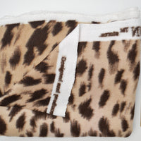 Distorted Leopard Print Thick Fleece Fabric - 52" x 60"