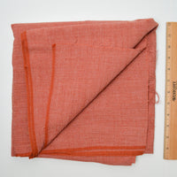 Brick Red Crinkle Texture Loose Woven Fabric - 47" x 72"