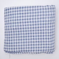 Blue Loose Woven Gingham Fabric - 46" x 152"