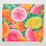 Colorful Fruit Print Quilting Weight Woven Fabric - 44" x 128"