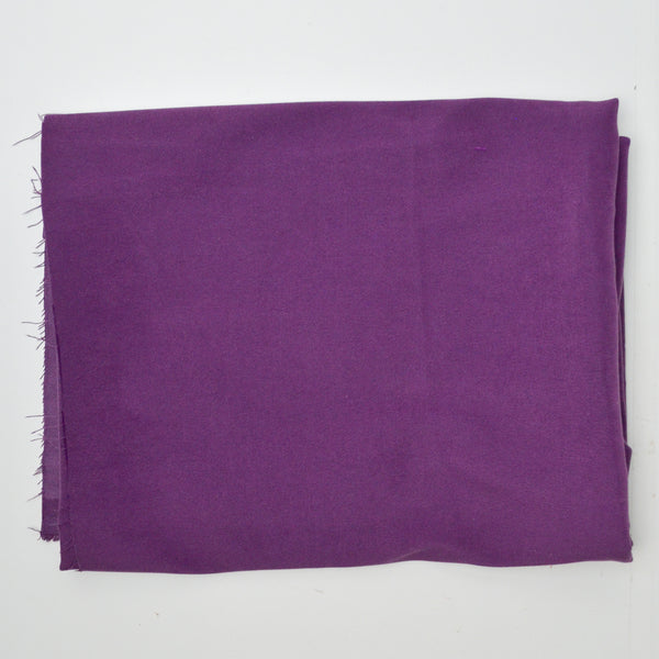 Purple Satiny + Sueded Twill Woven Fabric - 45" x 48"