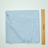 Light Blue Geometric Damask Silky Woven Fabric - 45" x 62"