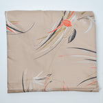 Light Brown Floral Kanebo International Collection Drapey Woven Fabric - 44" x 68"