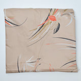 Light Brown Floral Kanebo International Collection Drapey Woven Fabric - 44" x 68"