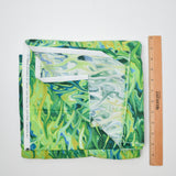 Wavy Green Quilting Weight Woven Fabric - 42' x 128"