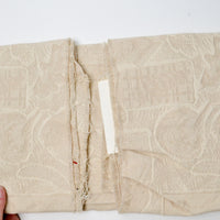 Beige Textured Damask Woven Fabric - 36" x 37"