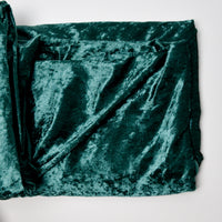Green Crushed Velvet Fabric - 60" x 20"