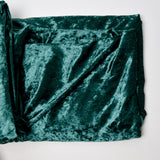 Green Crushed Velvet Fabric - 60" x 20"