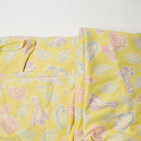 Yellow + Pastel Animal Print Pique Knit Fabric - 62" x 160"