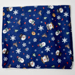 Snowman Print Knit Fabric - 42" x 66"