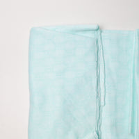 Light Mint Blue-Green Subtle Numbers Pattern Knit Fabric - 64" x 72"