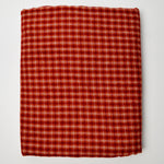 Red Plaid Flannel Fabric - 45" x 104"