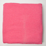 Pink Striped Knit Fabric with Sun Stains - 70" x 104"