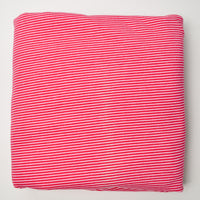 Pink Striped Knit Fabric with Sun Stains - 70" x 104"