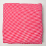 Pink Striped Knit Fabric with Sun Stains - 70" x 104"