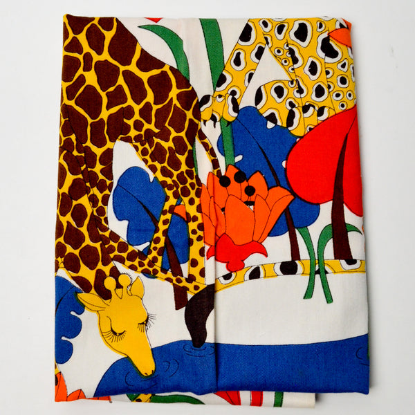 Jungle Animal Canvas Fabric Panel - 26" x 46"