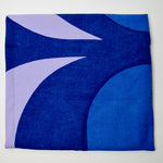 Purple + Blue Hemmed Marimekko Fabric - 50" x 50"