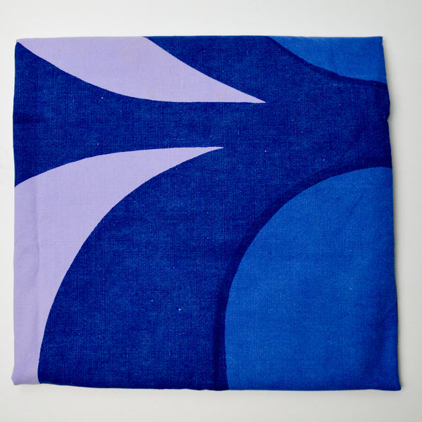 Purple + Blue Hemmed Marimekko Fabric - 50" x 50"