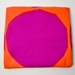 Orange + Pink Hemmed Marimekko Fabric - 48" x 86"