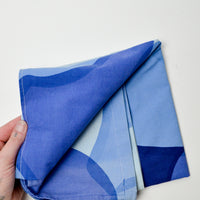 Blue Hemmed Marimekko Fabric - 32" x 48"