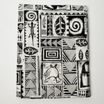 Black + White Zimbabwe Patterned Woven Fabric - 60" x 60"