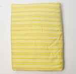 Yellow Striped Martha Stewart Cotton Flat Sheet - 66" x 88"