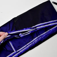 Purple + Black Shiny Nylon Fabric - 44" x 144"