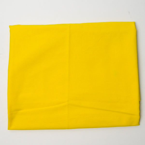 Bright Yellow Quilting Weight Woven Fabric - 44" x 46"
