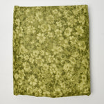 Green Floral Quilting Weight Woven Fabric - 104" x 104"