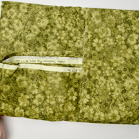 Green Floral Quilting Weight Woven Fabric - 104" x 104"