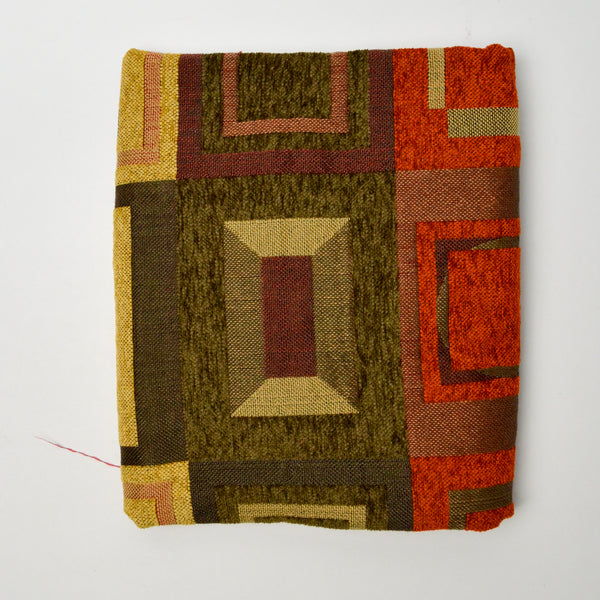 Geometric Chenille Woven Upholstery Fabric - 24" x 60"