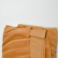 Golden Brown Velvety Knit Fabric - 70" x 80"
