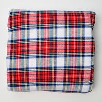 Red + White Plaid Cotton Flannel Fabric - 58" x 1112"
