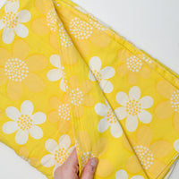Yellow + White Floral Duvet Cover - 50" x 72"
