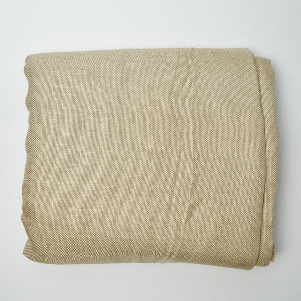 Beige Slightly Shiny Woven Drapery Fabric - 60" x 196"