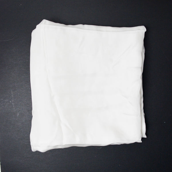 White Silky Twill Woven Fabric - 36" x 176"
