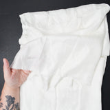 White Silky Twill Woven Fabric - 36" x 94"