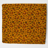 Mustard Yellow, Green + Red Paisley Print Woven Fabric - 33" x 176"