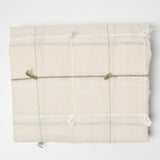 Sheer Off-White with Textured Stripes Woven Fabric - 44" x 108"