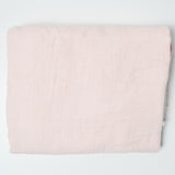 Light + Dark Pink Double Gauze Woven Fabric with Seam - 60" x 68"