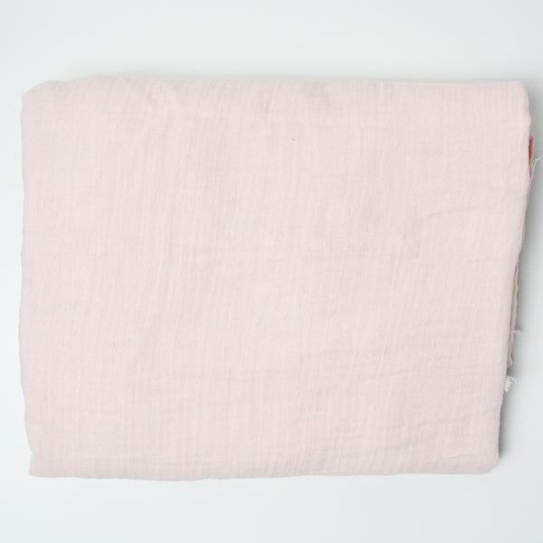 Light + Dark Pink Double Gauze Woven Fabric with Seam - 60" x 68"