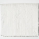 White Damask Striped Woven Fabric - 47" x 86"